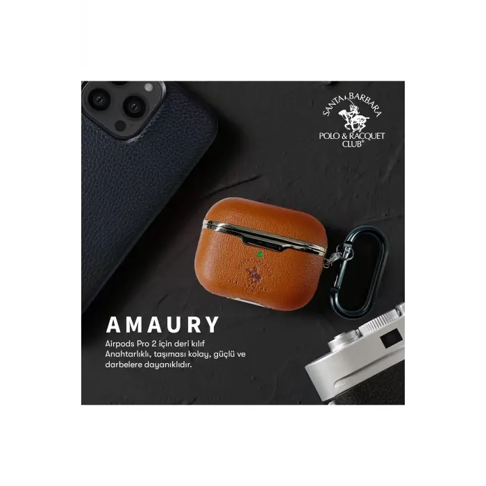 Santa Barbara Polo Racquet Club Airpods Pro (1.nesil) Amaury Kılıf - Kırmızı