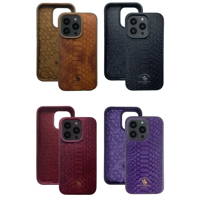 Santa Barbara Polo Racquet Club İphone 13 Pro Knight Deri Kapak - Lacivert