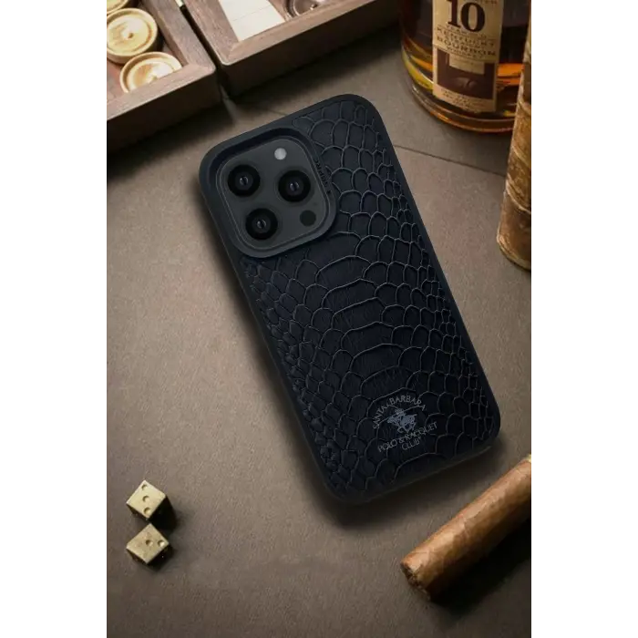 Santa Barbara Polo Racquet Club İphone 13 Pro Knight Deri Kapak - Yeşil