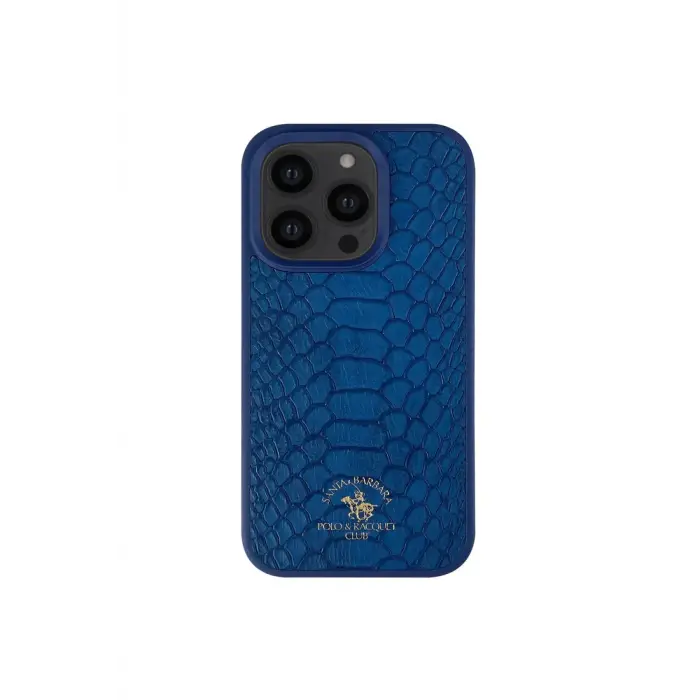 Santa Barbara Polo Racquet Club İphone 13 Pro Max Knight Deri Kapak - Lacivert