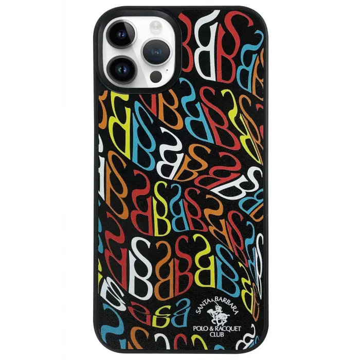 Santa Barbara Polo Racquet Club İphone 13 Pro Max Prudence Deri Kapak - Siyah