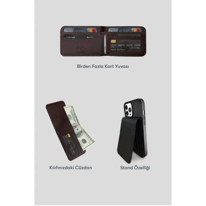 Santa Barbara Polo Racquet Club İphone 13 Pro Max Timothy Cüzdanlı Standlı Kapak - Siyah