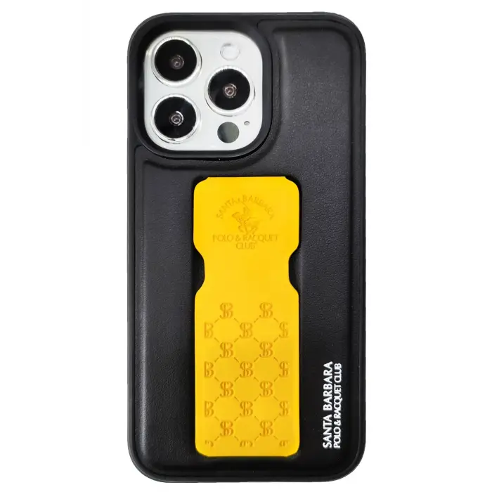Santa Barbara Polo Racquet Club İphone 13 Pro Parker Stand Kapak - Sarı
