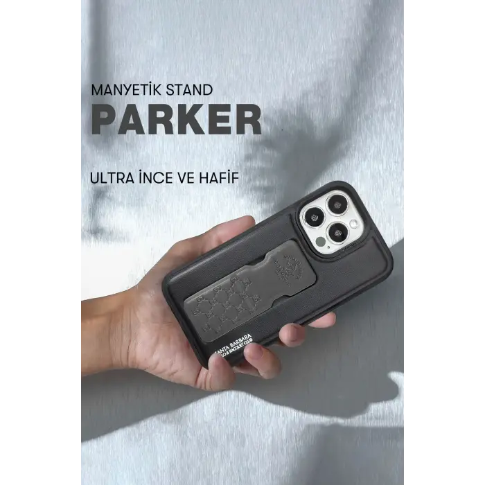 Santa Barbara Polo Racquet Club İphone 13 Pro Parker Stand Kapak - Yeşil