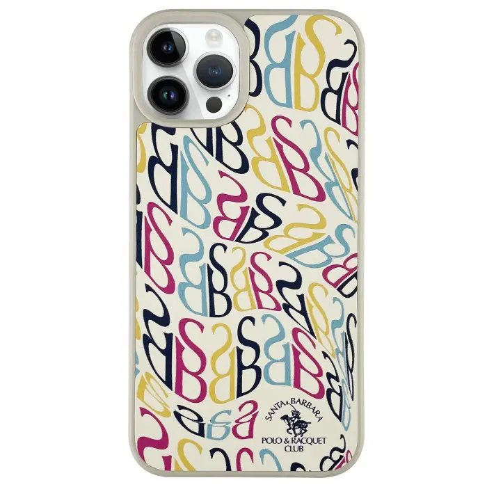 Santa Barbara Polo Racquet Club İphone 13 Pro Prudence Deri Kapak - Beyaz