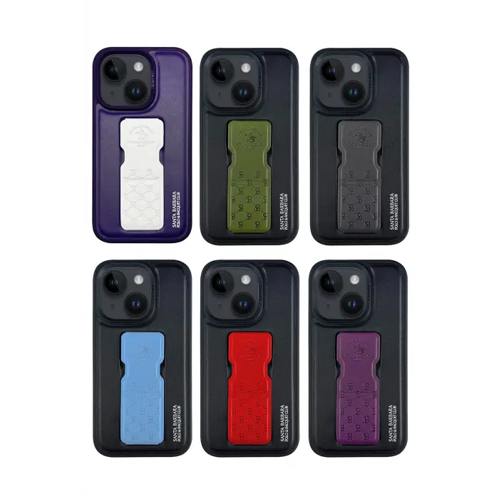 Santa Barbara Polo Racquet Club İphone 14 Parker Stand Kapak - Beyaz