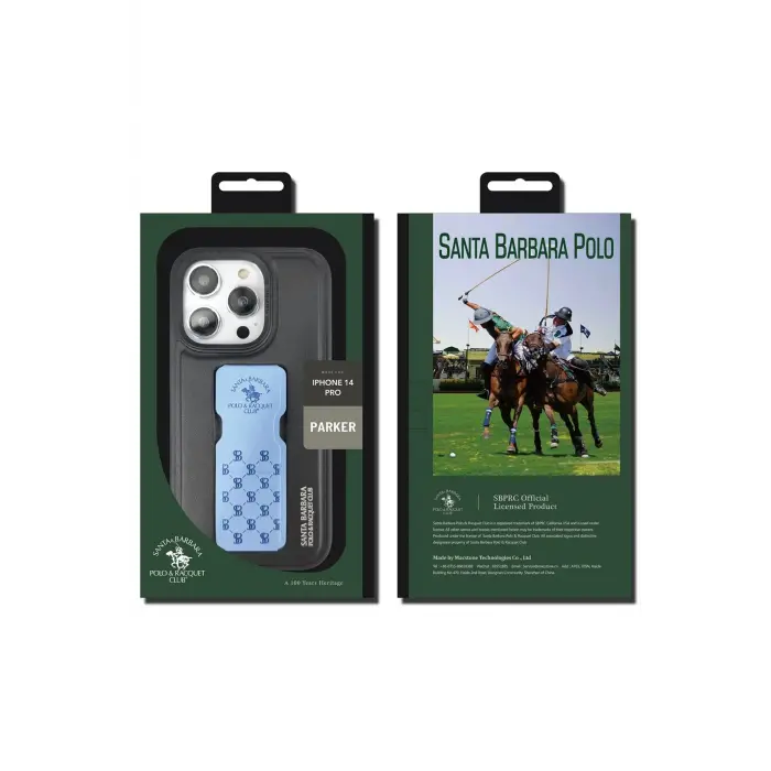 Santa Barbara Polo Racquet Club İphone 14 Parker Stand Kapak - Gri