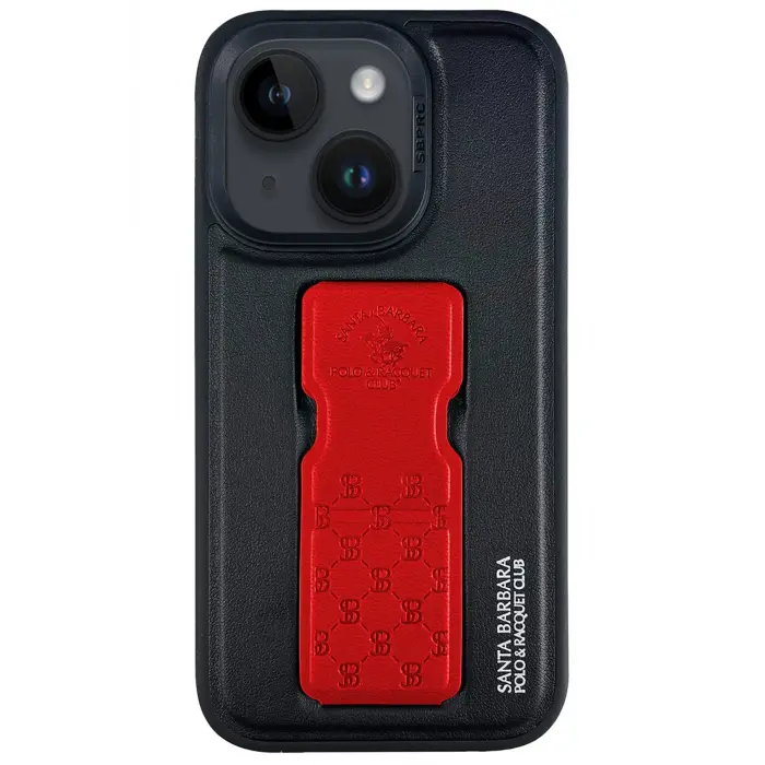 Santa Barbara Polo Racquet Club İphone 14 Parker Stand Kapak - Kırmızı