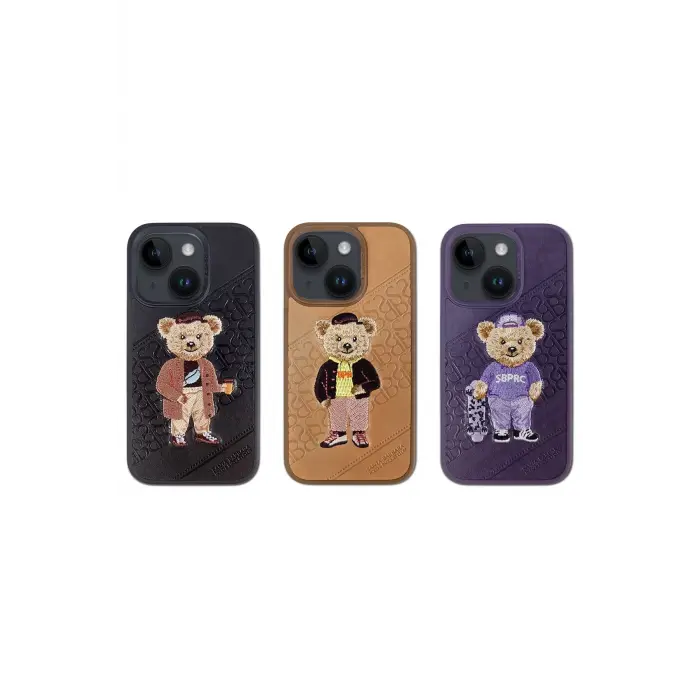 Santa Barbara Polo Racquet Club İphone 14 Plus Crete Deri Kapak - Mor