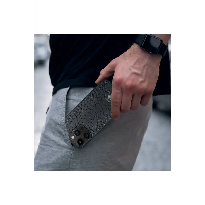 Santa Barbara Polo Racquet Club İphone 15 Plus Knight Deri Kapak - Kırmızı