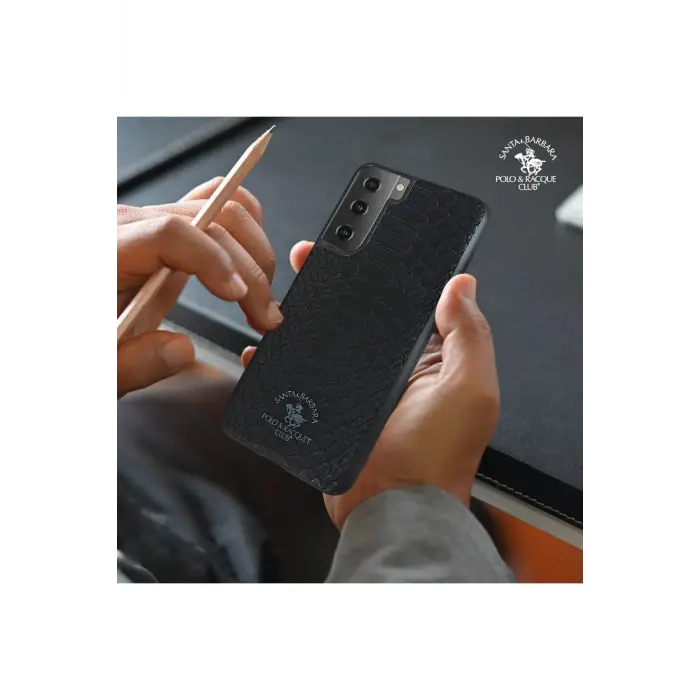 Santa Barbara Polo Racquet Club Samsung Galaxy S22 Knight Deri Kapak - Kahverengi