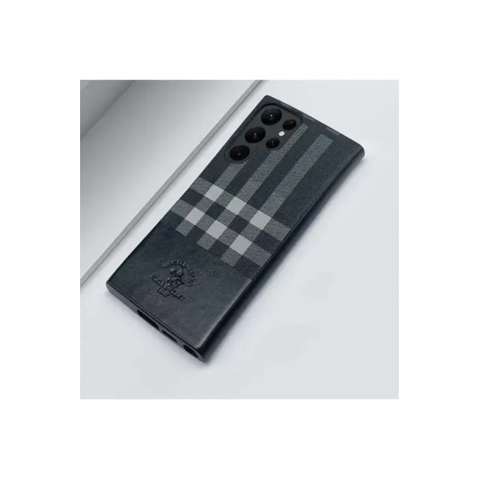 Santa Barbara Polo Racquet Club Samsung Galaxy S23 Plaid Kapak - Kahverengi