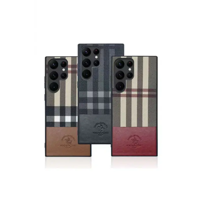Santa Barbara Polo Racquet Club Samsung Galaxy S23 Plaid Kapak - Siyah
