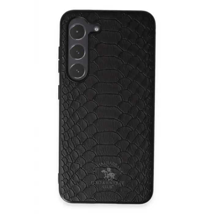 Santa Barbara Polo Racquet Club Samsung Galaxy S23 Plus Knight Deri Kapak - Siyah