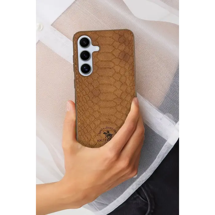 Santa Barbara Polo Racquet Club Samsung Galaxy S25 Knight Deri Kapak - Siyah