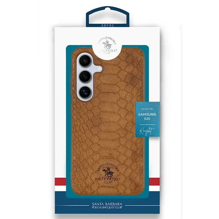 Santa Barbara Polo Racquet Club Samsung Galaxy S25 Knight Deri Kapak - Siyah