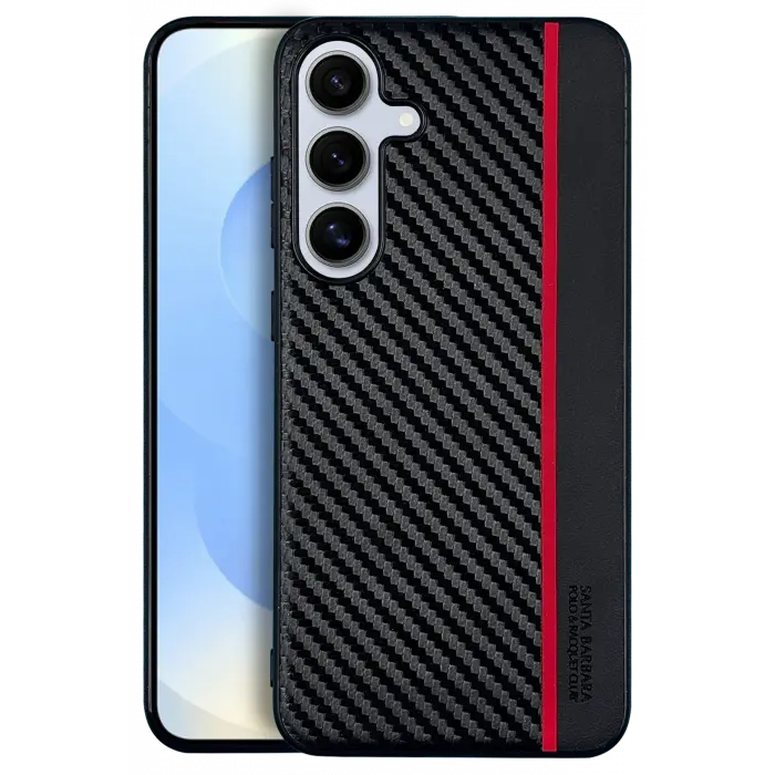 Santa Barbara Polo Racquet Club Samsung Galaxy S25 Plus Hazel Karbon Kapak - Siyah