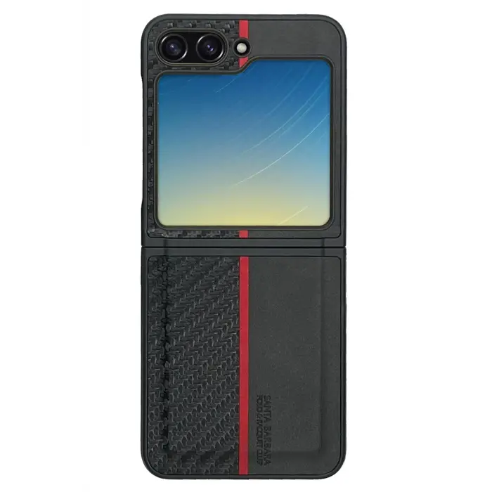 Santa Barbara Polo Racquet Club Samsung Galaxy Z Flip 5 Hazel Karbon Kapak - Siyah