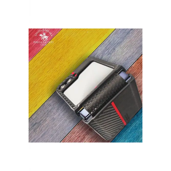 Santa Barbara Polo Racquet Club Samsung Galaxy Z Flip 5 Hazel Karbon Kapak - Siyah