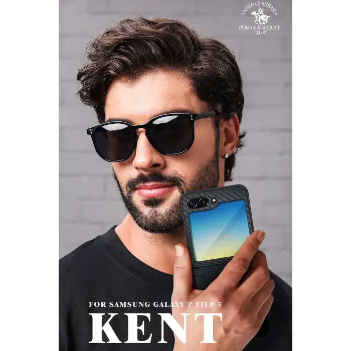 Santa Barbara Polo Racquet Club Samsung Galaxy Z Flip 5 Kent Kapak - Siyah