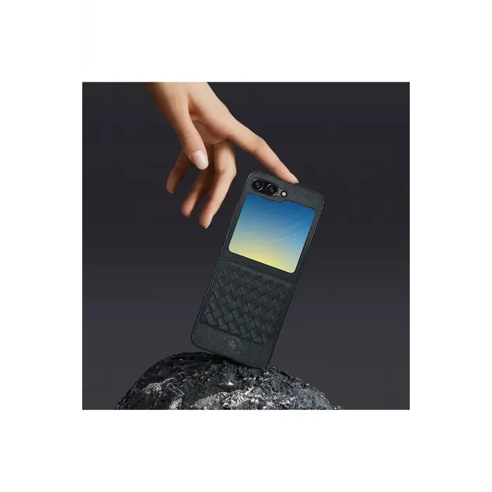 Santa Barbara Polo Racquet Club Samsung Galaxy Z Flip 5 Ravel Deri Kapak - Siyah