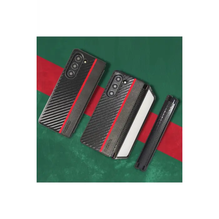 Santa Barbara Polo Racquet Club Samsung Galaxy Z Fold 5 Hazel Karbon Kapak - Siyah