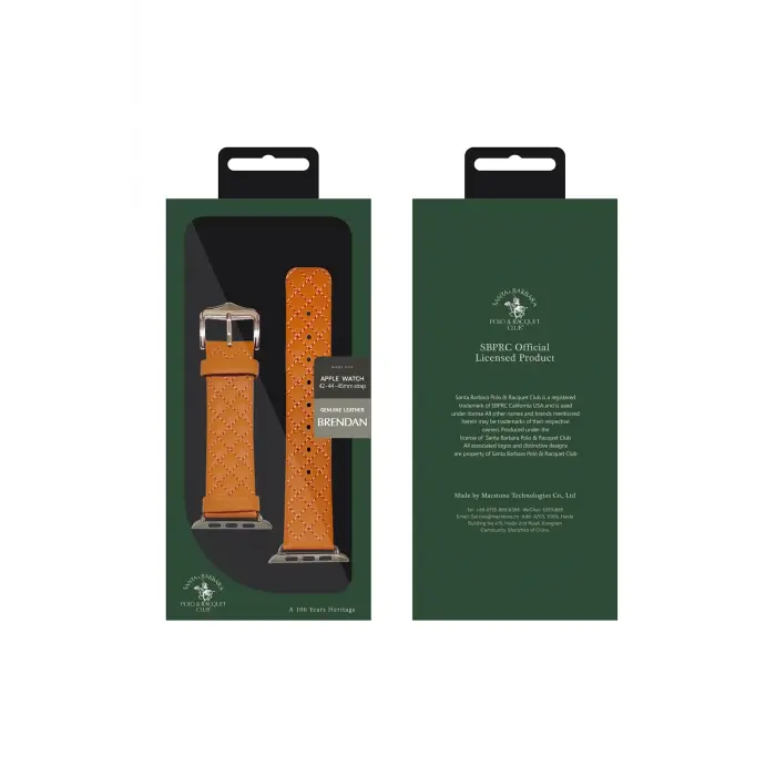 Santa Barbara Polo Racquet Club Watch Ultra 49mm Brendan Deri Kordon - Kırmızı