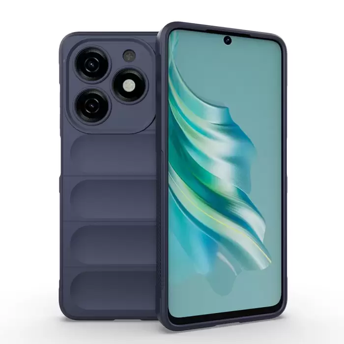 Tecno Spark 20 Kılıf Esnek Tpu Oyuklu Arka Yüzey Tasarımlı Lopard Etnik Silikon Kapak