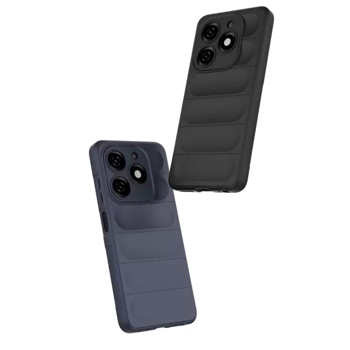 Tecno Spark 20 Kılıf Esnek Tpu Oyuklu Arka Yüzey Tasarımlı Lopard Etnik Silikon Kapak