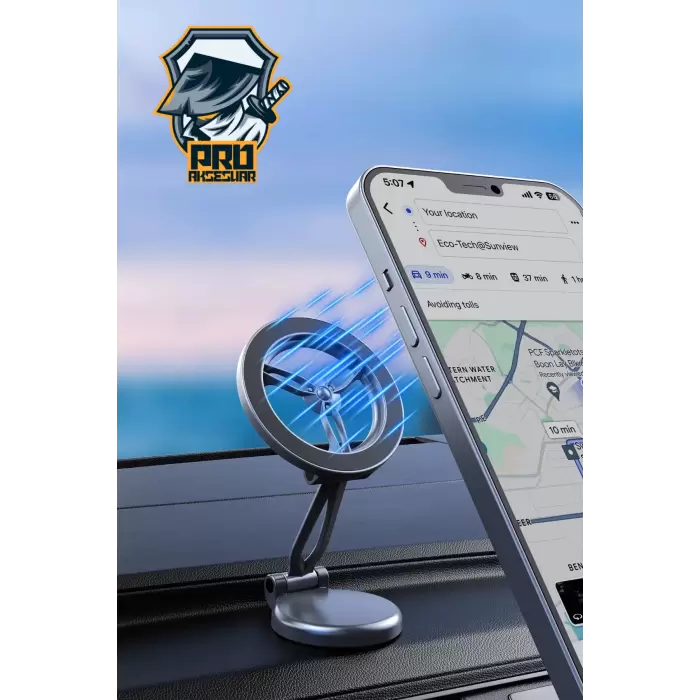 Üst Kalitede Magsafe Telefon Tutucu Araç İçi ve Yayıncı Standı 360 Dönebilen Güçlü Manyetik Tutucu