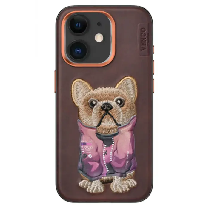 Venco İphone 11 Cute Desenli Kapak - Koyu Kahve