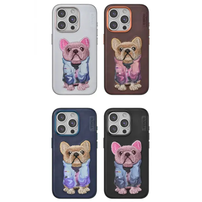 Venco İphone 11 Cute Desenli Kapak - Koyu Kahve