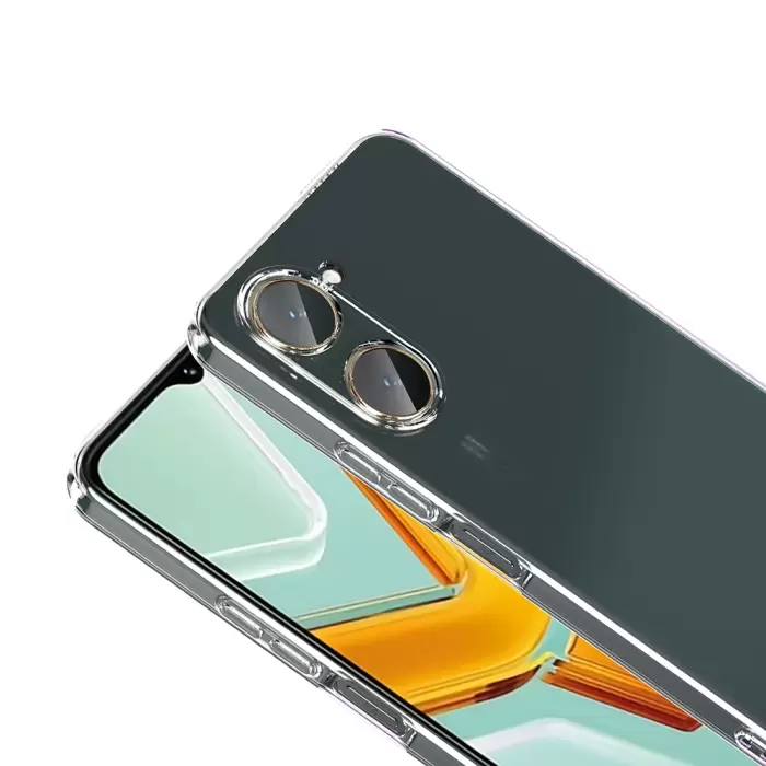 Vivo Y18 Kılıf Lopard Kamera Korumalı Renksiz Şeffaf Esnek Silikon Kapak Süper