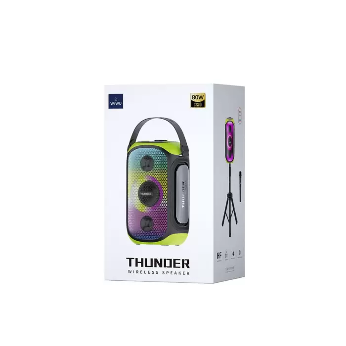 Wiwu P20 Thunder Bluetooth Speaker Hoparlör Ve Karaoke Bluetooth Mikrofon