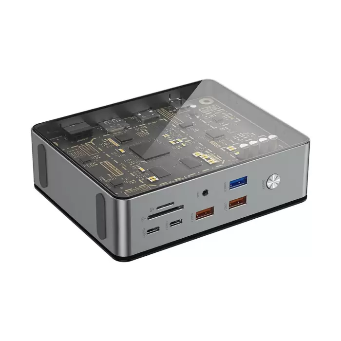 Wiwu W1601 Matrix 16in1 Led Atmosfer Işıklı Type-c Hub Docking Station