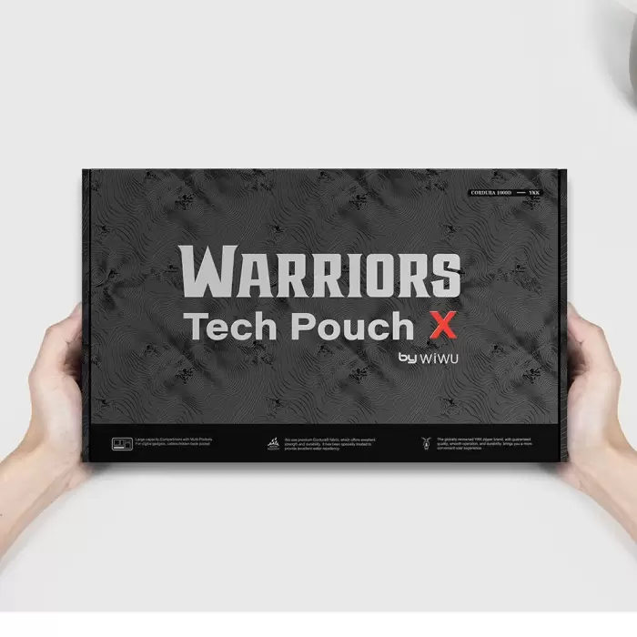 Wiwu Warriors Tech Pouch X Dupont Cordura 1000d Naylon Kumaş Macbook Aksesuar Çantası