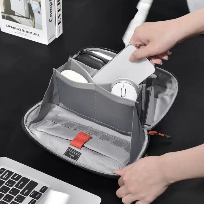 Wiwu Warriors Tech Pouch X Pro Dupont Cordura 1000d Naylon Kumaş Macbook Aksesuar Çantası