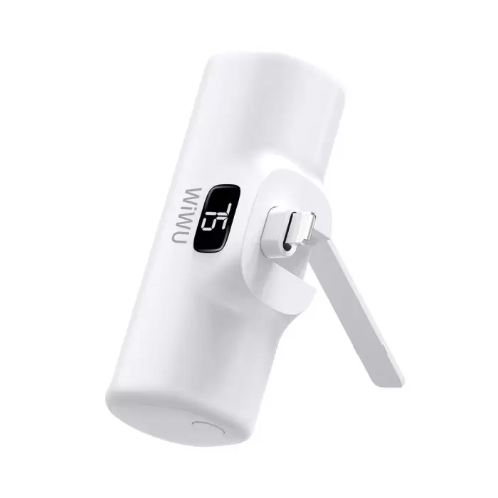 Wiwu Wi-p017 Capsule Series 2in1 Mini Taşınabilir Standlı Lightning Powerbank 5000mah