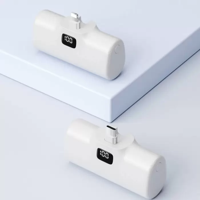 Wiwu Wi-p017 Capsule Series 2in1 Mini Taşınabilir Standlı Lightning Powerbank 5000mah