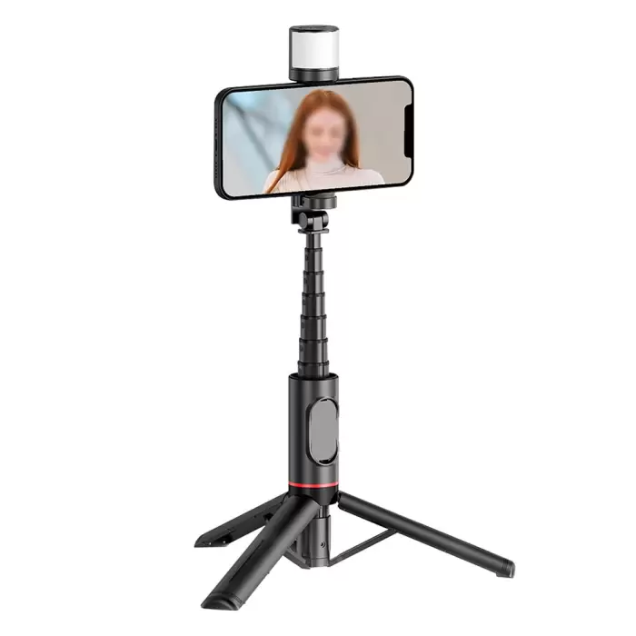 Wiwu Wi-se003 Sharp Film Serisi Çok Fonksiyonlu Işıklı Sabitleyici Canlı Yayın Tripod Selfie Çubuğu