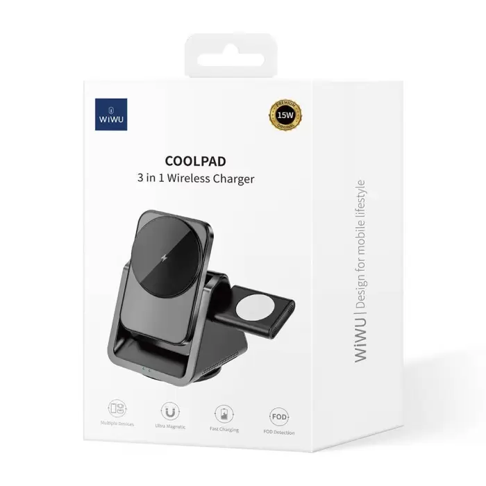 Wiwu Wi-w018 Coolpad Series 3in1 Kablosuz Şarj Standı