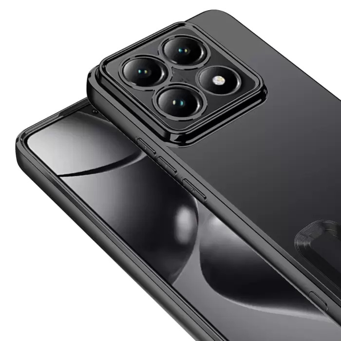 Xiaomi 14t Pro Kamera Lens Korumalı Şeffaf Renkli Logo Gösteren Omega Kapak