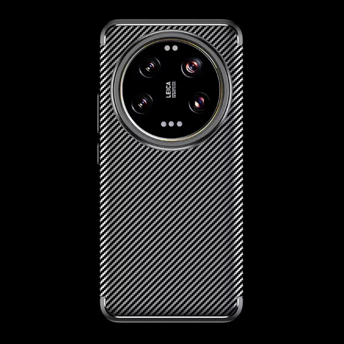 Xiaomi 15 Ultra Kılıf Lopard Kamera Korumalı Karbon Desenli Negro Kapak Yüzey Kılıf