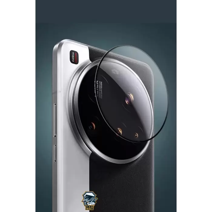 Xiaomi 15 Ultra Kamera Koruyucu 3D Lens Koruma Siyah Çerçeveli Parlak Renkli Cam 3d-kamera-cam