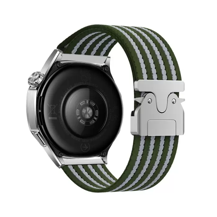 Xiaomi Amazfit Pace Lopard Krd-133 22mm Naylon Kumaş Hasır Örgülü Kordon