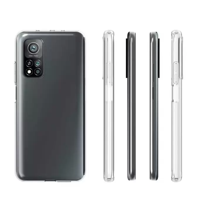 Xiaomi Mi 10T 5G Kılıf Lopard Kamera Korumalı Renksiz Şeffaf Esnek Silikon Kapak Süper