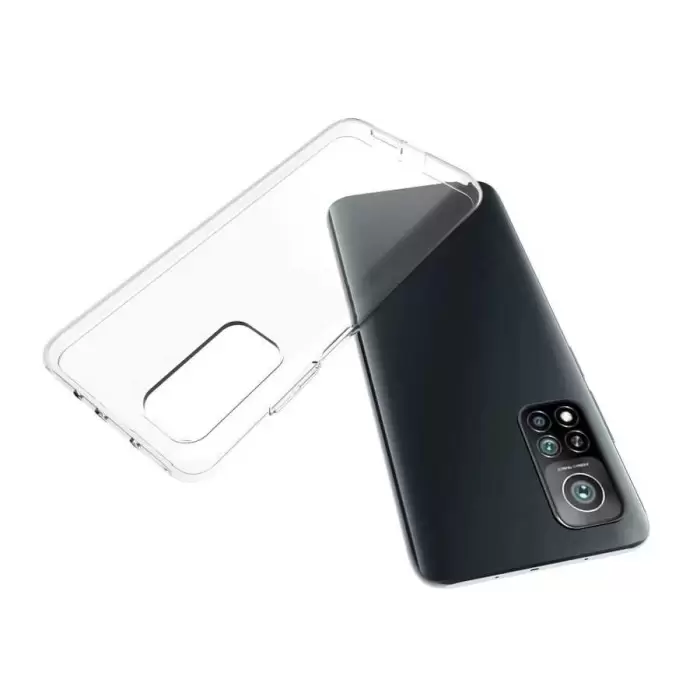 Xiaomi Mi 10T 5G Kılıf Lopard Kamera Korumalı Renksiz Şeffaf Esnek Silikon Kapak Süper