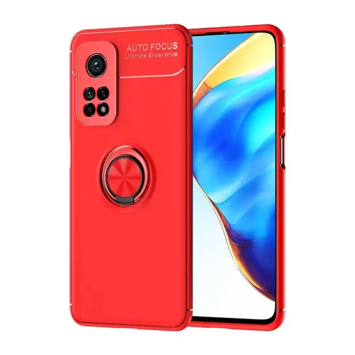 Xiaomi Mi 10T 5G Kılıf Lopard Kamera Korumalı Yüzüklü Standlı Koruyucu Orjinal Kalite Ravel