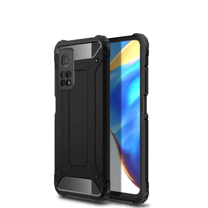 Xiaomi Mi 10T 5G Kılıf Lopard Orijinal Katman Köşe Koruma Crash Silikon Tank Kapak