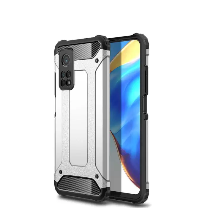Xiaomi Mi 10T 5G Kılıf Lopard Orijinal Katman Köşe Koruma Crash Silikon Tank Kapak